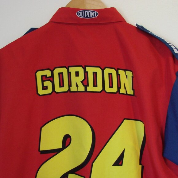 Jeff Gordon Nascar Chase Authentics Vintage Red Shirt Logos Size Medium Large - Picture 12 of 14